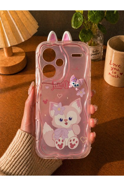 Xiaomi Note 13 Pro Plus Compatible Camera Protected Shock-Absorbing Wavy Edge Case