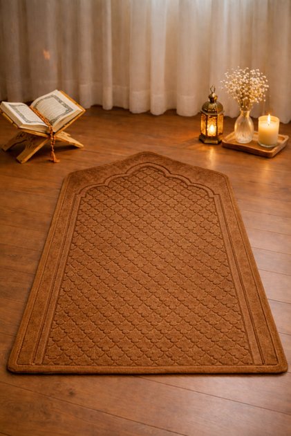 Velvet Prayer Mat Non-Slip Latex Base Orthopedic Supported 70X120