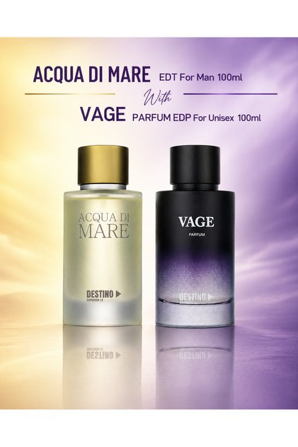 ACQUA DI MARE EDT For Men 100ml With VAGE PARFUM EDP For Unisex 100ml – Perfume Combo