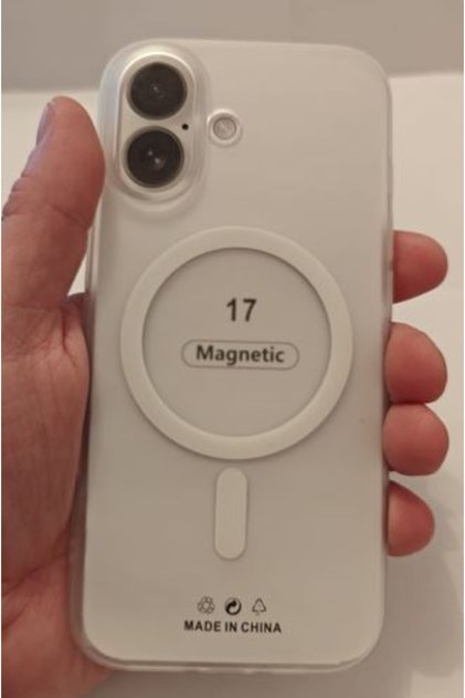 Калъф за iPhone 17, Полупрозрачен, Премиум, Бял, Съвместим с MagSafe, Тънък и елегантен, Защита против удар и надраскване