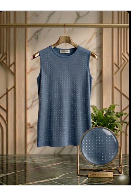 Women's Front Stone Detailed Innerwear Tunic