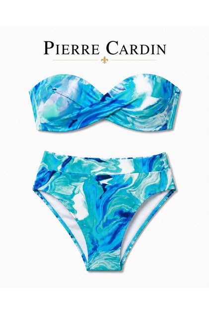 Strapless Bikini Set - Knot Detail, High Waist, Push-Up Padding, Suitable for All Body Types 26'
