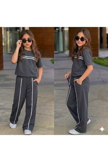 Young Girl and Children's Fashion Modal Girl Suit