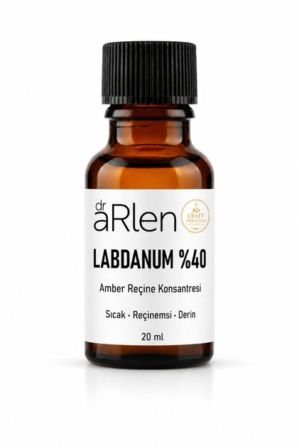 Labdanum %40 TEC Solüsyon 20 ml – Amberimsi Reçinemsi Parfüm Hammaddesi
