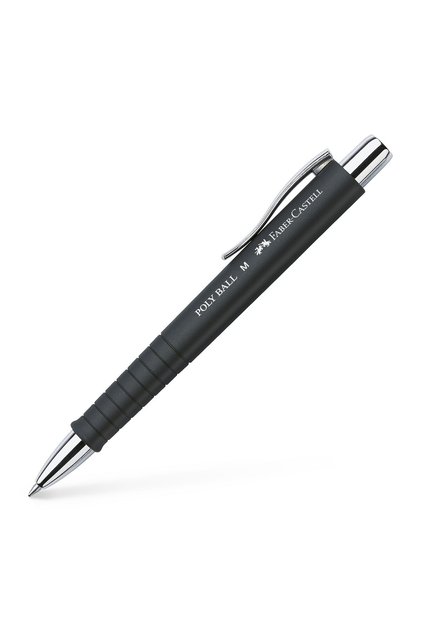Химикалка с механизъм и черна полиуретанова дръжка FABER-CASTELL