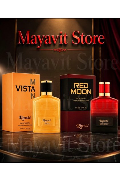 Red Moon Erkek Parfüm 100 ml ve Vista Man Erkek Parfüm 100 ml 2'li set