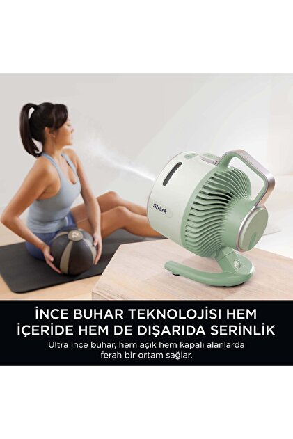 Shark FLEXBREEZE HydroGo グリーン Shark Flexbreeze HydroGo Serinletici Buharlı Fan - Yeşil - Fiyatı