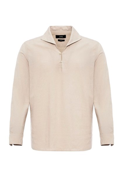 Apaş collar buttoned men's shirt