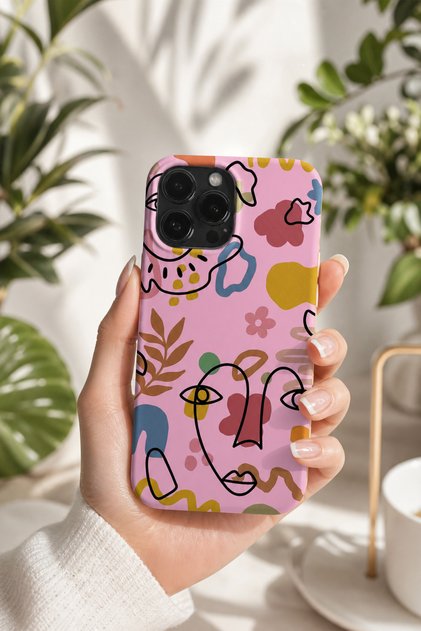 iPhone 15 Pro Max Compatible Launch Silicone Smiling Heart Pattern Shock Absorbing Case Pink