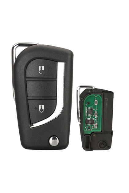 Without Chip Jingyuqin 2BTNS Remote Car Key Alarm 8A Chip 433MHZ For Toyota Hilux 2015 2016 2017 201