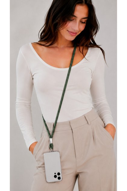 Phone Strap/Case Strap Crossbody - Soft Patterned Fabric Model, Universal, Compatible with All Cases —
