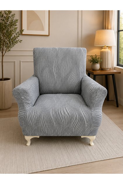 Jacquard Single Sofa Cover Armchair Seat Cover