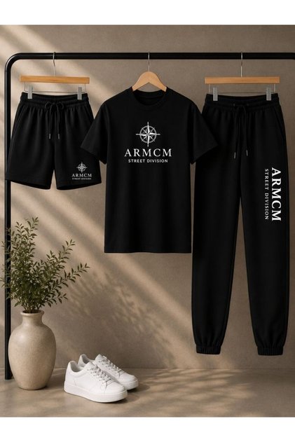Armcm Unisex Printed Shorts & Sweatpants Set |   5-14 Years Old