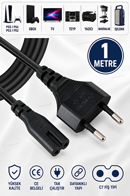 Class Epson Yazıcı Güç Kablosu Ac Power Cord 220 Volt Double