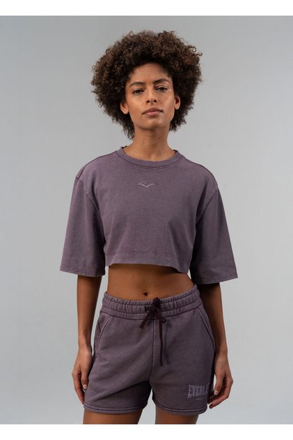 Bronx 1910 Oversize Purple Crop Women's Sports T-Shirt