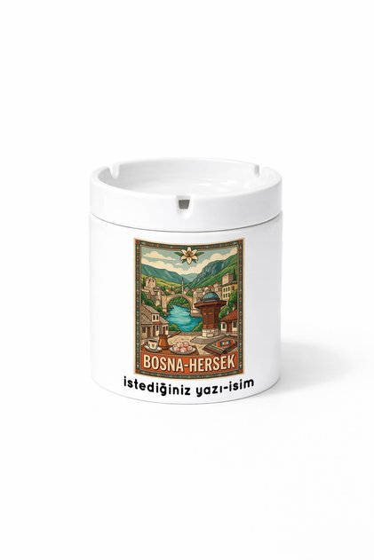 Bosnia and Herzegovina - Bosnia and Herzegovina City Printed Ashtray Ashtray Gift