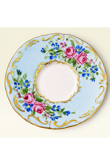 1 Colorful Tea Plate