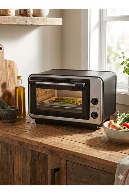 515249 Countertop Electric Oven, 36 L, 1420W, Black, for Baking, Roasting and Grilling