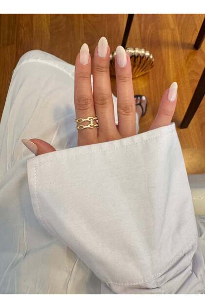 Double Stripe Design Gold Ring