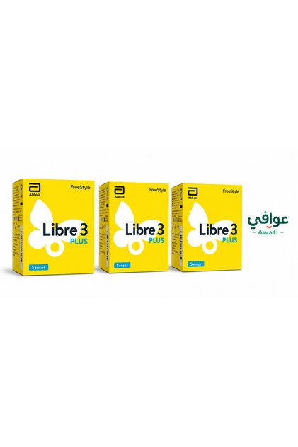 3 Packs Freestyle Libre 3 Plus - Easy-To-Use Sensor for 15-Day Continuous Blood Glucose Monitoring