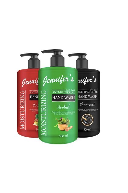 Assorted Anti-Bacterial Hand Wash 500ML (Pack of 3) - Extra Moisturizing, Cleanses & Protects,Kills 99.9% Germs, Hydrating Formula, Refreshing Scent 1.5 Liters
