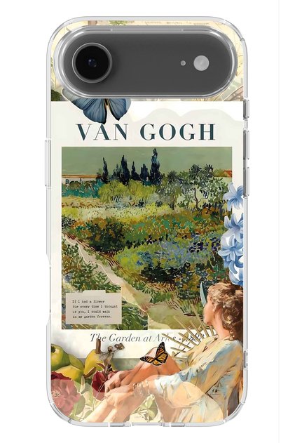 iPhone 17 Air Compatible Van Gogh Art Patterned Transparent Phone Case
