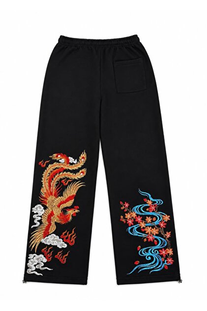 Phoenix Embroidered Premium Oversize Adjustable Leg Sweatpants
