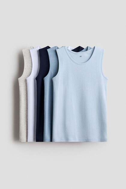 5-pack cotton vest tops