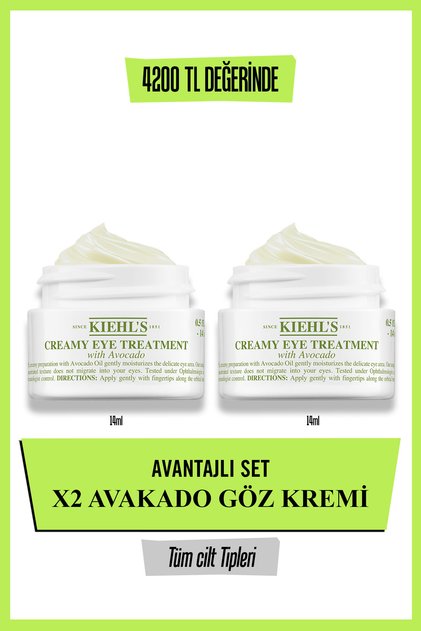 Creamy Eye Treatment Intensive Moisturizing Avocado Eye Cream Double Skin Care Set