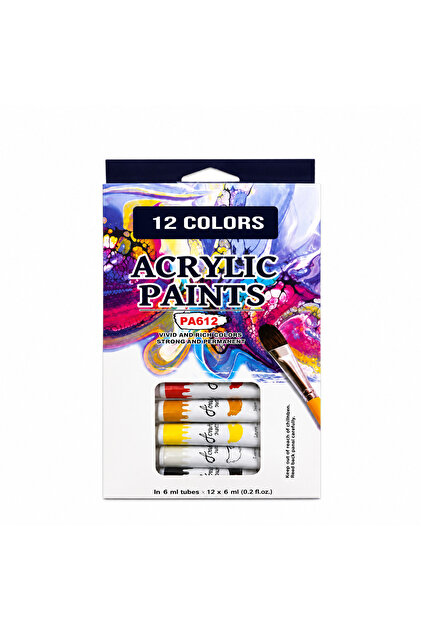 Acrylic Paints 6 ml 12 Colors