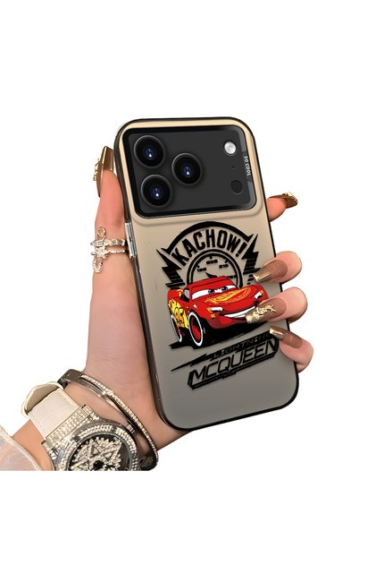 iPhone 17 Pro Compatible Hard Acrylic Back Silicone Edge Lens Protection Case