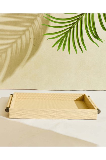 Beige Textured Tray