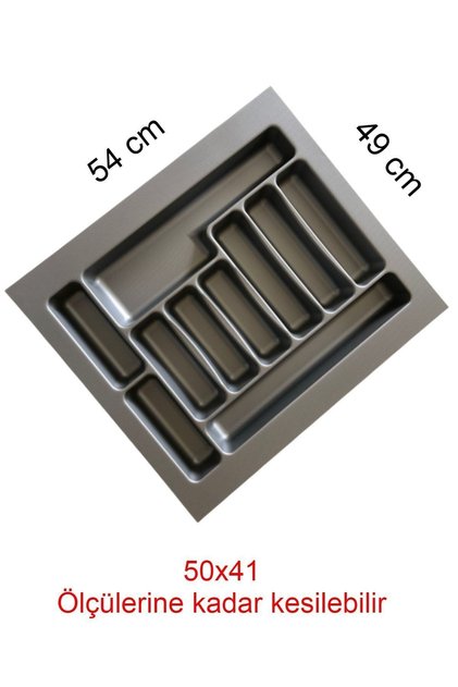 Gray Color Drawer Organizer Spoon Holder 54X49 Cm, Practical and Stylish Organizer