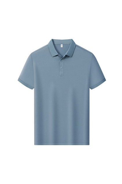 Arw98295 Seri̇ntutan--High Quality Men's Polo Collar Tshirt with Snap Fasteners