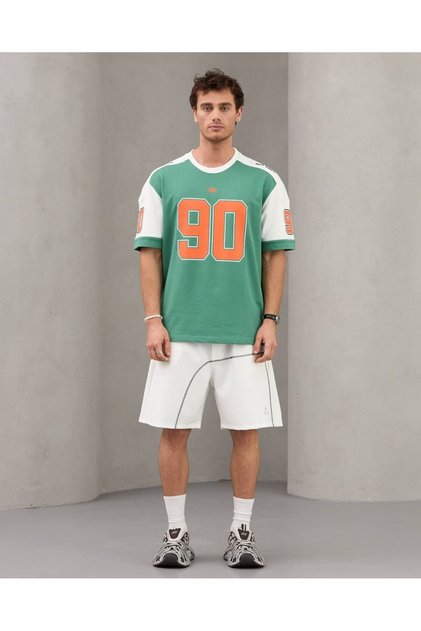 Unisex 2M 90's Baskılı Oversize Tişört
