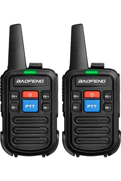 BF-C50 Μίνι Γουόκι Τόκι 2W χωρίς οθόνη, Σετ 2 τεμαχίων