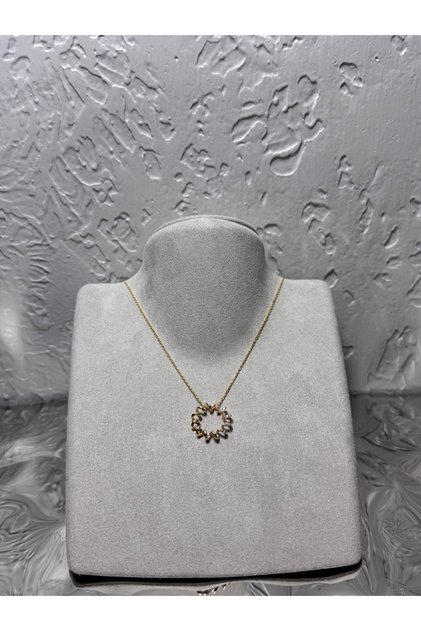 925 Kıvrımlı Halka kolye