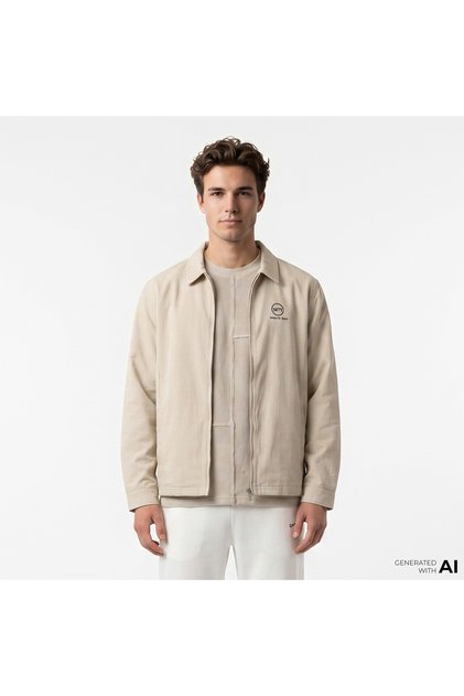 Comfort Fit Erkek Krem Ceket