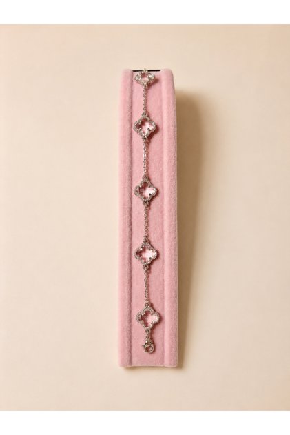 Crystal Stone 316L Steel Flower Bracelet