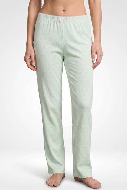 Women's Mint Ribbed Pajama Bottoms