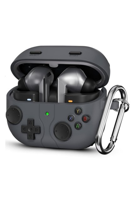 For Galaxy Buds 3 FE Black New for Samsung Galaxy Buds 3 FE/3 Pro/3 Case Silicone Classic Game Playe