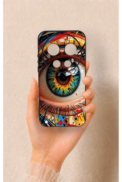 Xiaomi Mi 17 Ultra Compatible Colorful Eye-Pop Pattern Silicone Case