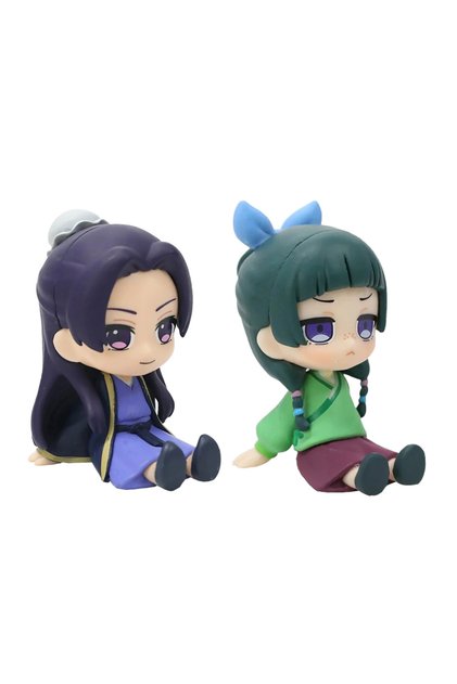 Bandai 2 PCS -OPP New 6CM The Apothecary Diaries Maomao Jinshi Mini Figure Anime Periphery Kawaii Si
