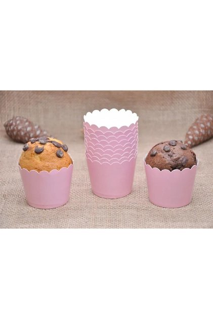 25-Pack Pink Cupcake Containers, Cupcake Pods