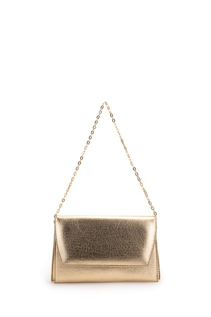 Envelope Cover Thin Women's Shoulder Bag Atlas Gold Patent Leather