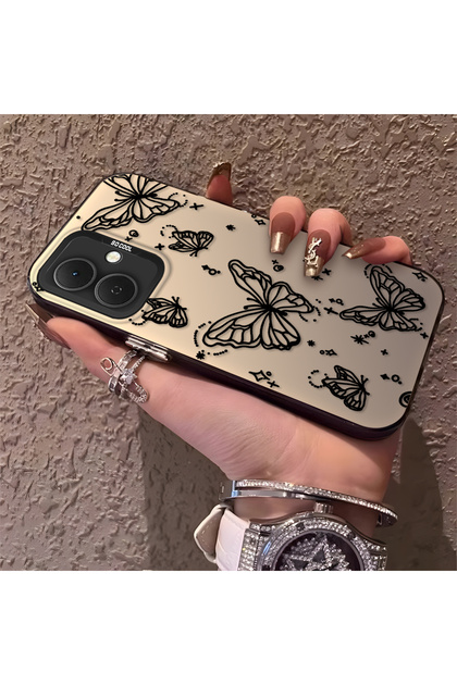 Tecno Spark Go 2 Compatible Elegant Night Style Butterfly Case, Daily Use Durable Protective Case