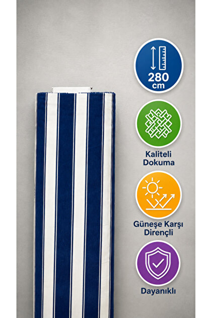 Tent Cloth Waterproof Tarpaulin Fabric 1 Meter - Navy Blue