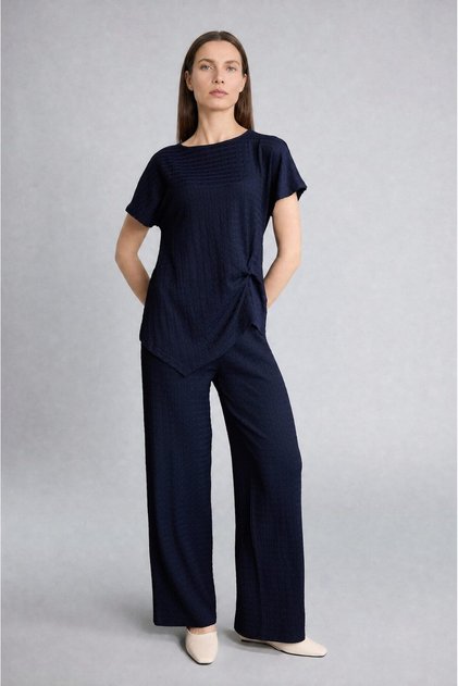 Straight Fit Straight Leg Wrinkled Trousers G2919Ax26Au