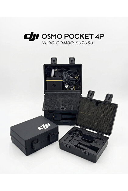 DJI Osmo Pocket 4P vlog combo Uyumlu Sert Koruma ve Taşıma Kutusu
