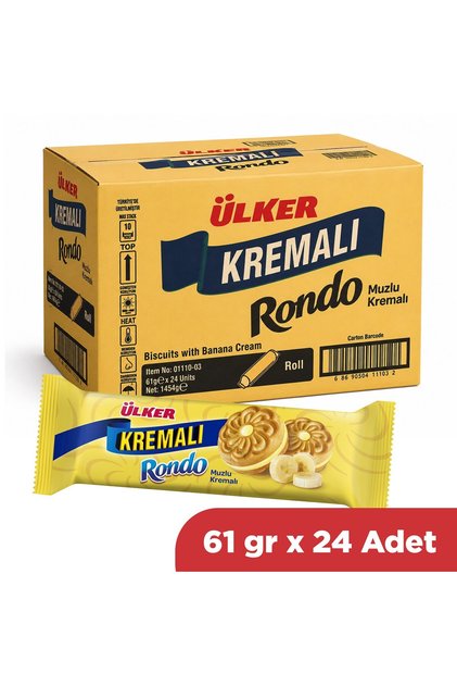 Creamy Rondo Banana Biscuits 61 Gr X 24 Pieces